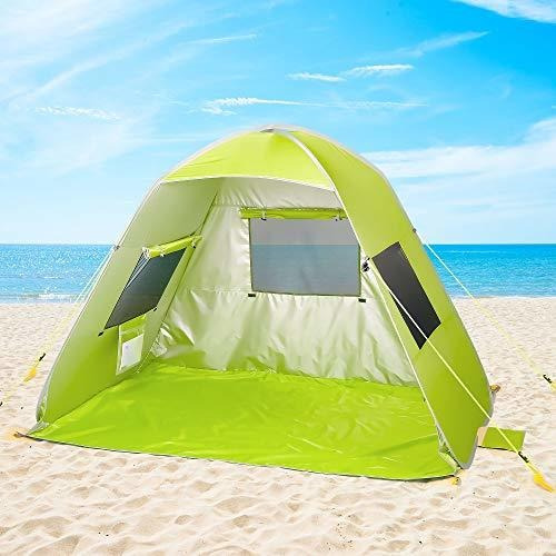 Poray Uv50+ Instant Beach Tent,pop Up Shelter Con 3 Mk72l