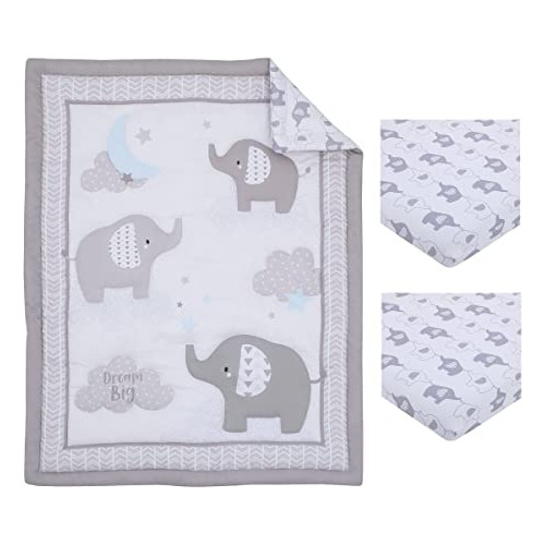 Juego De Cama Para Minicuna Grande Elephant Stroll Dream