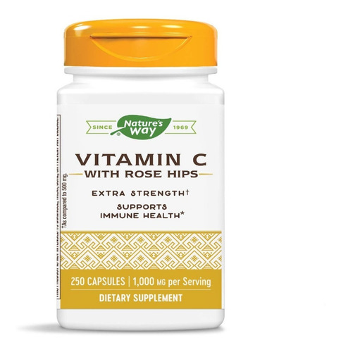 Vitamina C Rosa Mosqueta 250 Caps - Unidad a $1308