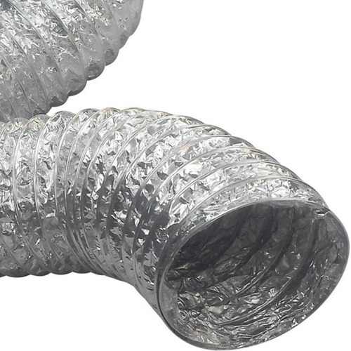Tubo Ducto Aluminio Flexible Corrugado 4'' X 1 Mt Isoflex Aa