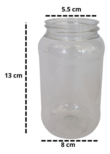 100 Cilindro Tapa De Asa | Jar/tarro | 500 Ml | Eventos Negro