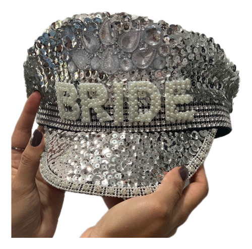 Gorro Sombrero Bride Brillante Despedida De Soltera Novias