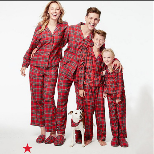 Pijamas Navideños Para Padres E Hijos, Conjuntos Familiares