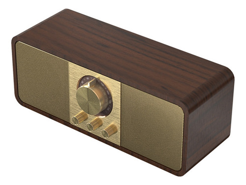 Altavoz Bluetooth Retro Con Radio Fm, Subwoofer De Graves