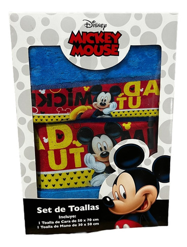 Set De Toallas Para Manos Y Rostro Infantil Disney Piñata