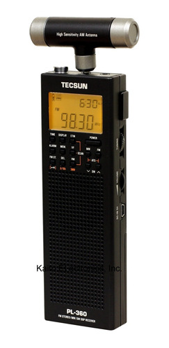 Radio Tecsun Pl360 Digital Pll   Portátil Am/fm De Onda  Rdp