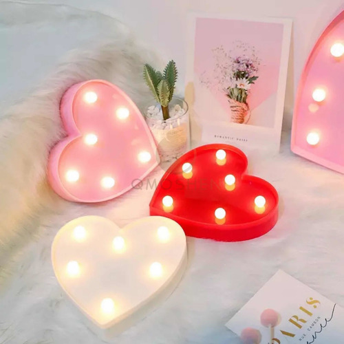 Imagen 4 de 8 de Letras Y Números Led 3d Luces Foco Lampara Decora Abecedario