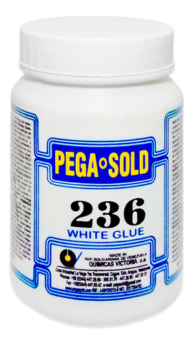 Cola Blanca Pegamento N°236-1/8 De Gl 500 Gr Pega Sold