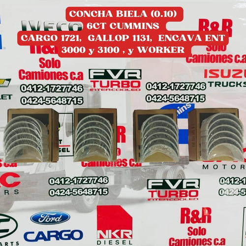 Concha Biela 6ct(0.10) Cummins Para Encava Ent 3000 Y 3100
