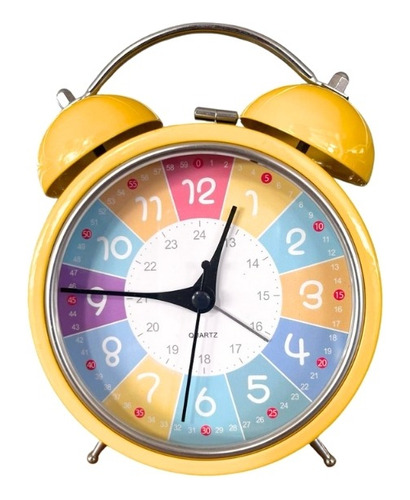 Reloj Despertador Para Niños Decorativo Enseñanza De Tiempo