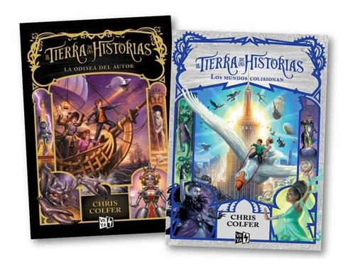 ** 2 Libros La Tierra De Las Historias 5 Y 6 ** Chris Colfer