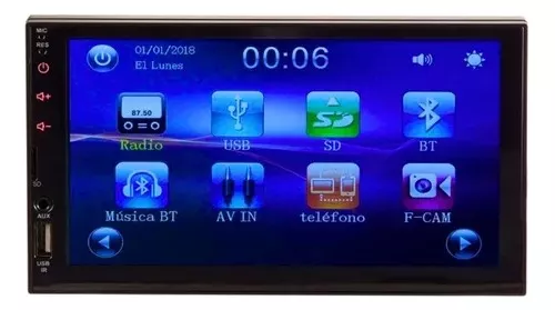 Radio Auto Bowmann Android Pantalla Tactil 2 Din Wifi Dd6100