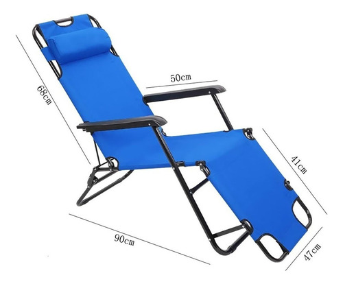 Silla Reposera Plegable Playa Camping Terraza Piscina