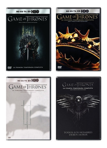 Game Of Thrones Juego Tronos Paquete Temporada 1 2 3 4 Dvd