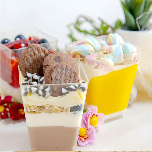 20 Vasos Para Postres Utensilio Reposteria Set De Vasos Shot