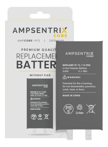 Bateria Ampsentrix Condicion 100% Compatible iPhone 12 