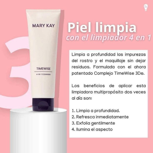 Nueva Limpiadora Facial 4 En 1 Time Wise 3d Mary Kay