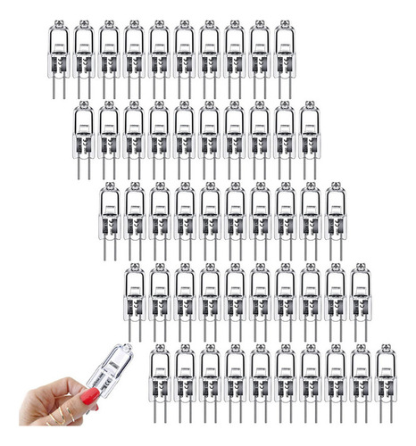 50 Peças G4 12v 20w Lâmpadas De Halogênio Bi-pino