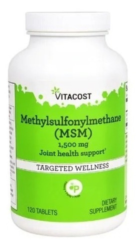 Msm (metilsulfonilmetano) - 1500 Mg - 120 Tabletas Vitacost