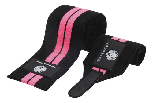 Rodilleras + Muñequeras Kit Entrenamiento Gym Y Deportes Color Rosa