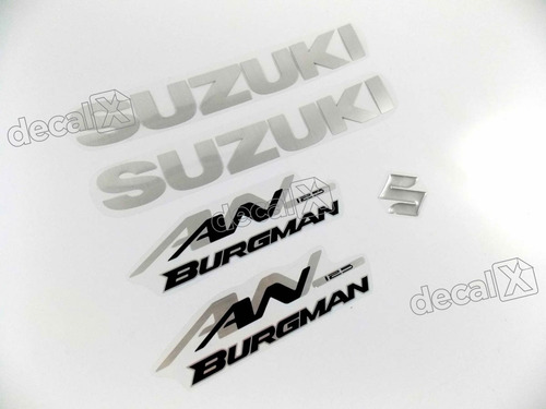 Kit Jogo Emblema Adesivo Suzuki Burgman An 125 2007 Bgm02