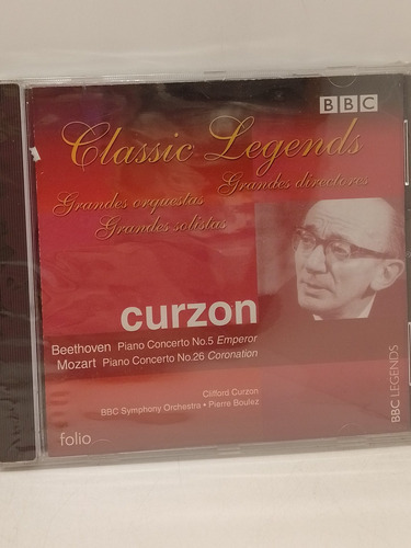 Clifford Curzon Beethoven Piano Concerto N.5 ... Cd Nuevo 