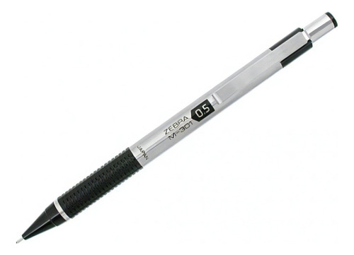 Lapicero Zebra M-301 6000 Punto .5mm Retractil Metalico 12pz