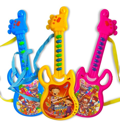 Brinquedo Mini Guitarra Musical Infantil Guitarrinha C/ Som 