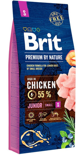 Alimento Para Perros Cachorros Brit Premium Junior Small 3kg