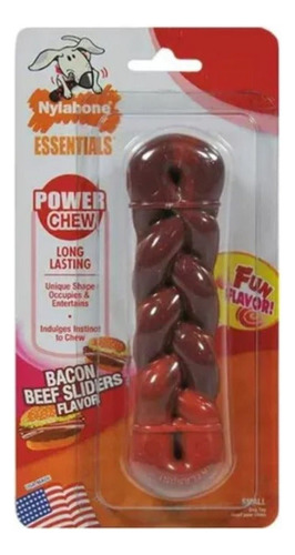 Hueso Para Perro Tipo Trenza Nylabone Sabor Tocino Talla S
