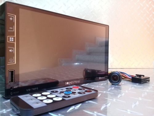 Auto Estereo De Pantalla Soundstream Vm-7mps Bluetooth Usb Doble Din Con Camara De Reversa