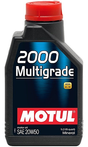 Motul 2000 20w50 Multigrado Mineral Aceite 1 Lt Motor Nafta