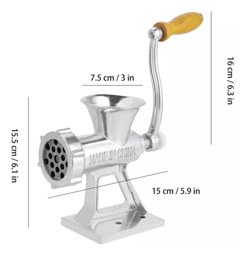 Herramienta Para Moler Carne, Molinillo Manual De Aleación D