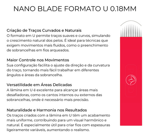 LÂMINA TEBORI DERMOPORTO NANO BLADES 12U FLEX 0.18MM - C/ 10 UNIDADES - ANVISA