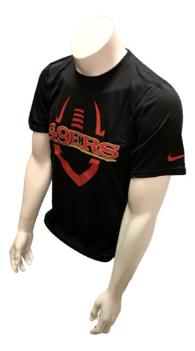 Nike Dri Fit Men's San Francisco 49ers Black Short Sleev Eep