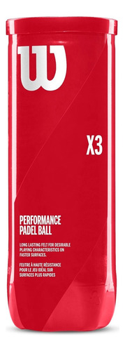 Pelotas De Padel Wilson Performance X3 Palermo Tenis