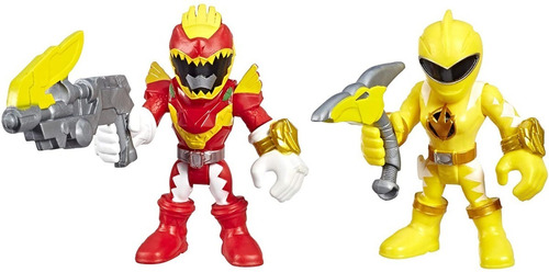 Power Rangers 2pk Héroes Red Ranger+ Yellow Ranger