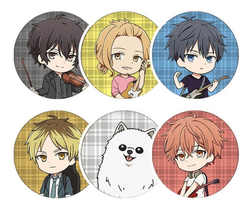 Set De 6 Stickers Circulares De Anime Given | MercadoLibre Set De 6 Stickers Circulares De Anime Given | MercadoLibre
