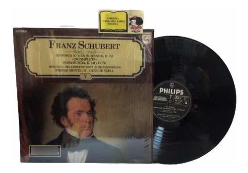 Lp - Acetato - Franz Schubert - Sinfonía 8 D 759 - 1981