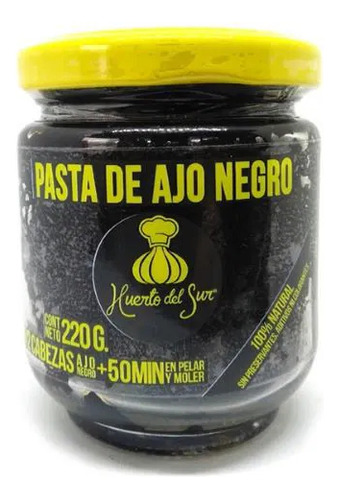 Pasta De Ajo Negro 220g. Natural. Huerto Del Sur. Agronewen