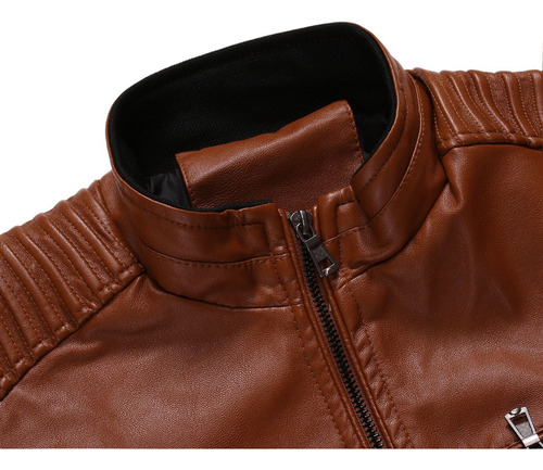 Chamarra Biker Slim Para Hombre Para Hombre Rompevientos