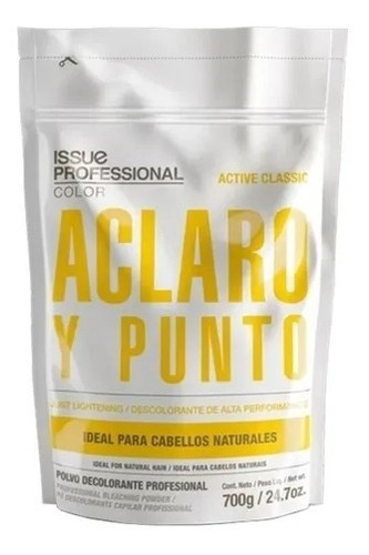 Polvo Decolorante Issue Aclaro Y Punto Profesional 700g X6un