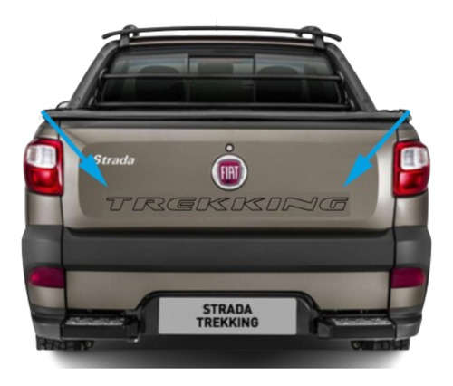 Adhesivo Trasero Fiat Trekking Strada  Medida  Original