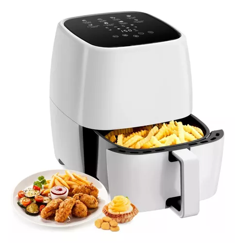 Freidora de aire Sin Aceite Holstein Housewares 7.6 Litros Air fryer doble  canasta HOLSTEIN HOUSEWARES