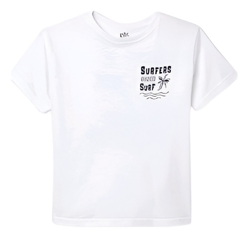 Remera Manga Corta Corte Inglés Kids España. Blanca