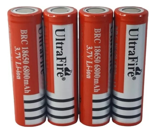 Pilas Baterías Kit X4 18650 Recargables Ventiladores Juguete
