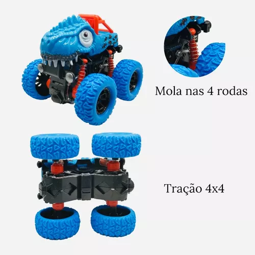 Dinossauro Dinocar Carrinho Rodas Livres Mister Brinquedo Infantil -  Colorido