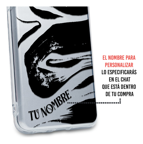 Funda Para Galaxy Manchas Negras Pintura Con Nombre