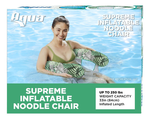 Aqua Leisure Silla De Fideos De Piscina De Lujo, Flotador In