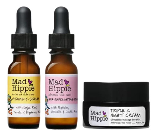 Mad Hippie Skin Brightening Kit, Rutina Diaria De Cuidado De